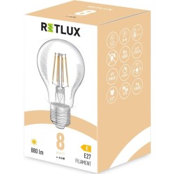 LED žiarovka 8W E27 A60 WW RFL 402 RETLUX LED žiarovka 8W E27 A60 WW RFL 402 RETLUX