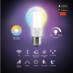 Inteligentná LED žiarovka E27 filament 7W CCT A60 RSH 103 RETLUX Inteligentná LED žiarovka E27 filament 7W CCT A60 RSH 103 RETLUX