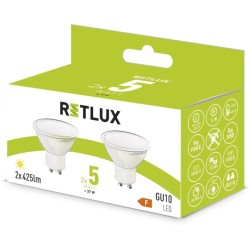 LED žiarovka eco set 2x5W GU10 REL 36 RETLUX LED žiarovka eco set 2x5W GU10 REL 36 RETLUX