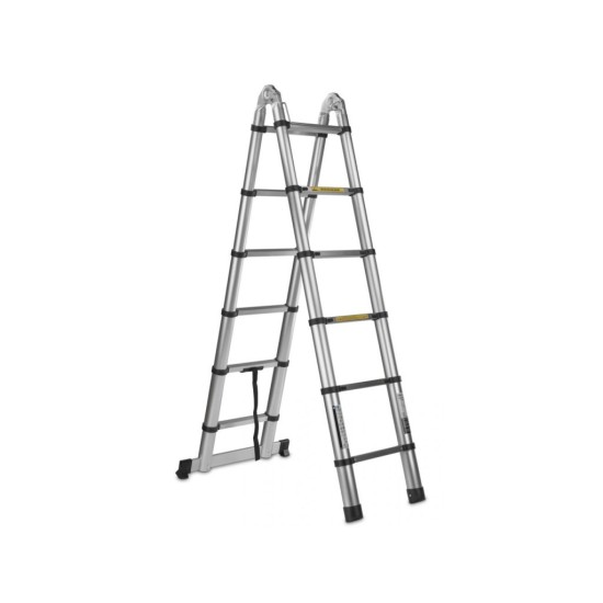 Multifunkčný teleskopický rebrík 3,8 m, 150 kg, hliník GEKO Multifunkčný teleskopický rebrík 3,8 m, 150 kg, hliník GEKO