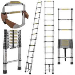 Teleskopický rebrík 3,8 m, 150 kg, hliník GEKO Teleskopický rebrík 3,8 m, 150 kg, hliník GEKO