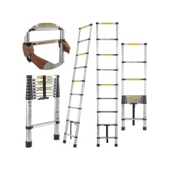 Teleskopický rebrík 2,6 m, 150 kg, hliník GEKO