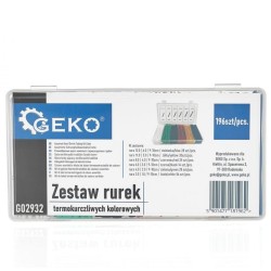 Zmršťovacia bužírka, sada 196ks GEKO Zmršťovacia bužírka, sada 196ks GEKO