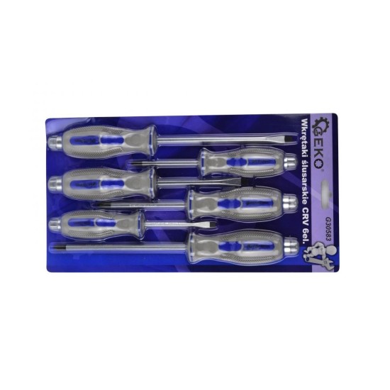 Rázové skrutkovače, sada 6ks GEKO Rázové skrutkovače, sada 6ks GEKO