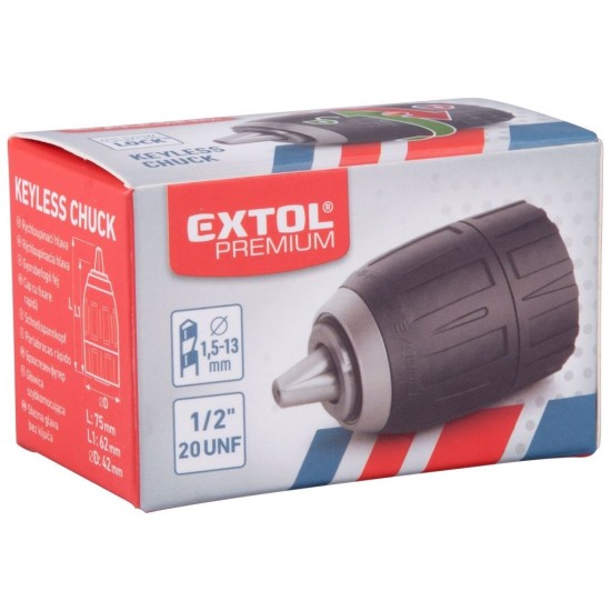 Rýchloupínacia hlava skľučovadla 1,5-13 mm EXTOL PREMIUM