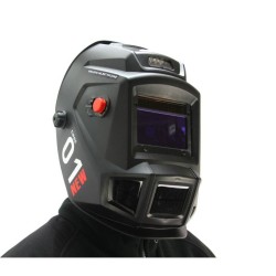 Zváračská kukla PROFI s automatickým stmievaním s LED baterkou a ventilátorom F2 QUICK GLASS MAR-POL Zváračská kukla PROFI s automatickým stmievaním s LED baterkou a ventilátorom F2 QUICK GLASS MAR-POL