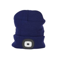 LED krytka, 4x SMD LED, USB nabíjanie, modrá, uni