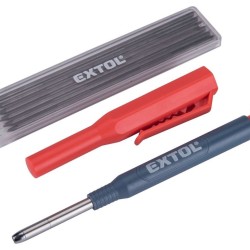 Ceruzka/fixka s puzdrom a vymeniteľným tuhom, 2,8 mm, tvrdosť HB EXTOL PREMIUM Ceruzka/fixka s puzdrom a vymeniteľným tuhom, 2,8 mm, tvrdosť HB EXTOL PREMIUM