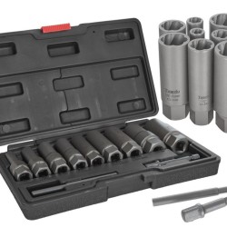 Nástrčné hlavy 6-19mm, pre poškodené, odizolované skrutky, sada 11ks TVARDY