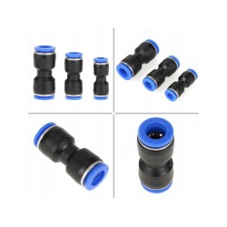 Pneumatická rýchlospojka, push-on pre PA, PU, PE hadicu 4-12mm set 52ks MAR-POL