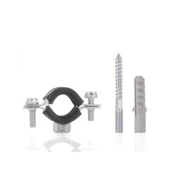 Potrubná svorka 3/4" 26-30mm, s gumovou vložkou, dve skrutky GEKO Potrubná svorka 3/4" 26-30mm, s gumovou vložkou, dve skrutky GEKO