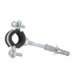 Potrubná svorka 3/4" 26-30mm, s gumovou vložkou, dve skrutky GEKO