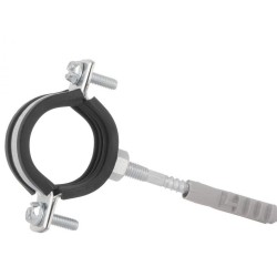 Potrubná svorka 1" 32-36mm, s gumovou vložkou, dve skrutky GEKO