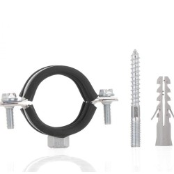 Potrubná svorka 6/4" 47-51mm, s gumovou vložkou, dve skrutky GEKO