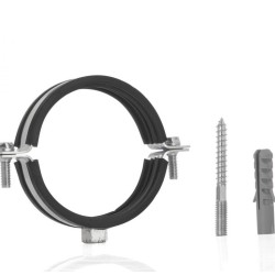 Potrubná svorka 2 1/2" 75-80mm, s gumovou vložkou, dve skrutky GEKO