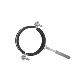 Potrubná svorka 2 1/2" 75-80mm, s gumovou vložkou, dve skrutky GEKO Potrubná svorka 2 1/2" 75-80mm, s gumovou vložkou, dve skrutky GEKO