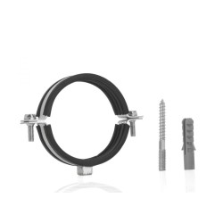 Potrubná svorka 3" 87-92mm, s gumovou vložkou, dve skrutky GEKO