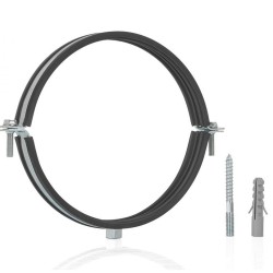 Potrubná svorka 8" 200-212mm, s gumovou vložkou, dve skrutky GEKO