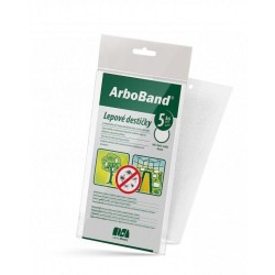 Lepiace dosky biele, 5 ks/balenie. ArboBand Lepiace dosky biele, 5 ks/balenie. ArboBand