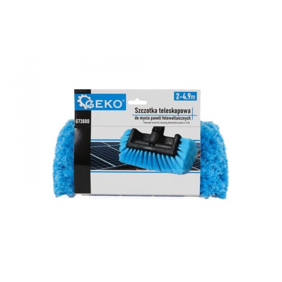 Teleskopická kefa 200-490cm, na umývanie fotovoltaických panelov GEKO Teleskopická kefa 200-490cm, na umývanie fotovoltaických panelov GEKO