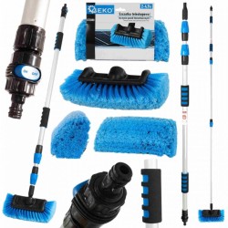 Teleskopická kefa 200-490cm, na umývanie fotovoltaických panelov GEKO