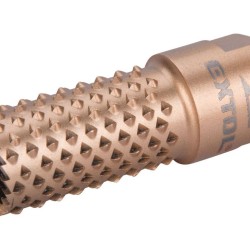 Rotačná valcová rašple s čelnými zubami, ø20mm, závit M14 EXTOL PREMIUM