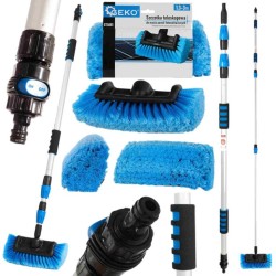 Teleskopická kefa 130-300cm, na umývanie fotovoltaických panelov GEKO