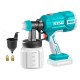 Pistole stříkací na barvu AKU, 20V Li-ion, 2000mAh, bez baterie a nabíječky TOTAL