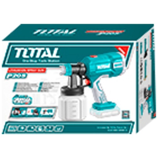 Pistole stříkací na barvu AKU, 20V Li-ion, 2000mAh, bez baterie a nabíječky TOTAL