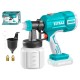 Pistole stříkací na barvu AKU, 20V Li-ion, 2000mAh, bez baterie a nabíječky TOTAL