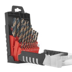 Vrtáky do kovu HSS, DIN 338, 1-13mm, sada 25ks TVARDY