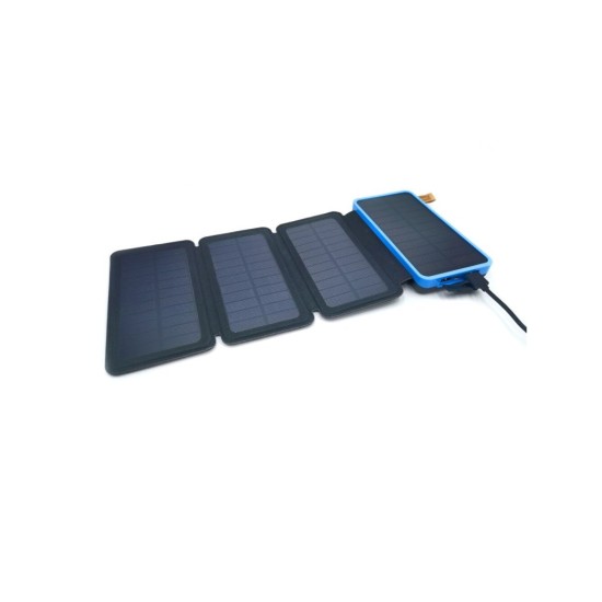 Solárna powerbanka 25000mAh, štyri solárne panely a LED baterka BASS Solárna powerbanka 25000mAh, štyri solárne panely a LED baterka BASS