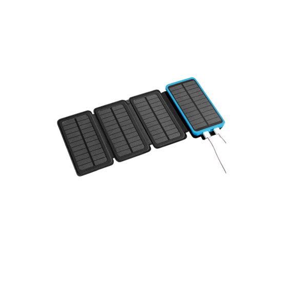 Solárna powerbanka 25000mAh, štyri solárne panely a LED baterka BASS Solárna powerbanka 25000mAh, štyri solárne panely a LED baterka BASS