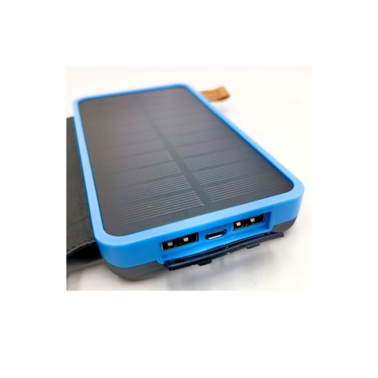 Solárna powerbanka 25000mAh, štyri solárne panely a LED baterka BASS Solárna powerbanka 25000mAh, štyri solárne panely a LED baterka BASS