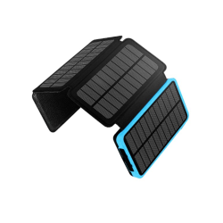 Solárna powerbanka 25000mAh, štyri solárne panely a LED baterka BASS