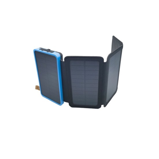 Solárna powerbanka 25000mAh, štyri solárne panely a LED baterka BASS Solárna powerbanka 25000mAh, štyri solárne panely a LED baterka BASS
