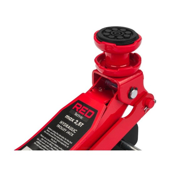 Mobilný hydraulický zdvihák 2,5t, nízky profil, s predĺžením RED TECHNIC