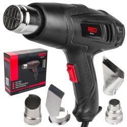 Teplovzdušná pištoľ 2000W, 4 trysky RED TECHNIC