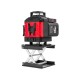 Křížový laser 360° samonivelační, 4D, zelený RED TECHNIC