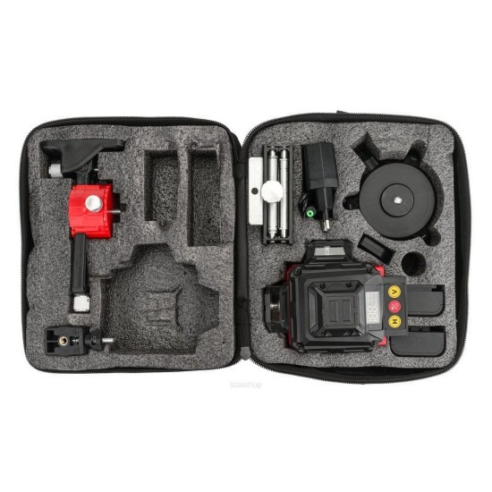 Křížový laser 360° samonivelační, 4D, zelený RED TECHNIC