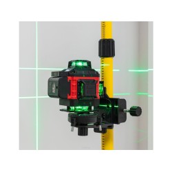 Křížový laser 360° samonivelační, 4D, zelený RED TECHNIC