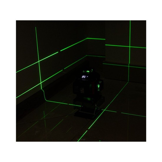 Křížový laser 360° samonivelační, 4D, zelený RED TECHNIC