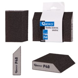 Brúsna špongia, skosená, 125x90x25mm, P40 GEKO Brúsna špongia, skosená, 125x90x25mm, P40 GEKO