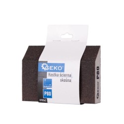 Skosená špongia, 125x90x25mm, P80 GEKO