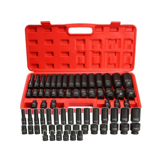 Nástrčné nástrčné hlavice 1/2", 8-32mm, sada 35ks MAR-POL