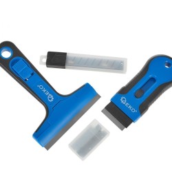 Sada škrabiek a náhradných nožov, 12 ks GEKO