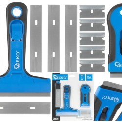 Sada škrabiek a náhradných nožov, 12 ks GEKO