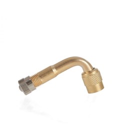 Predĺženie ventilu pre hustenie pneumatík 90°, 8 mm, mosadz GEKO