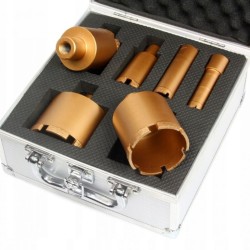 Diamantové dierovky, sada 6, 20-75 mm, závit M14 RAPID Diamantové dierovky, sada 6, 20-75 mm, závit M14 RAPID