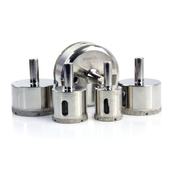 Diamantové dierovky, sada 10ks, 6-68mm, pozinkované MAR-POL